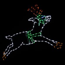 Image of Reindeer Leaping LED 54"